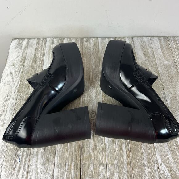 Steve Madden Y2K Shoes Chunky Heel Platform Penny Loafer Women's 8 Juniper - Picture 10 of 15